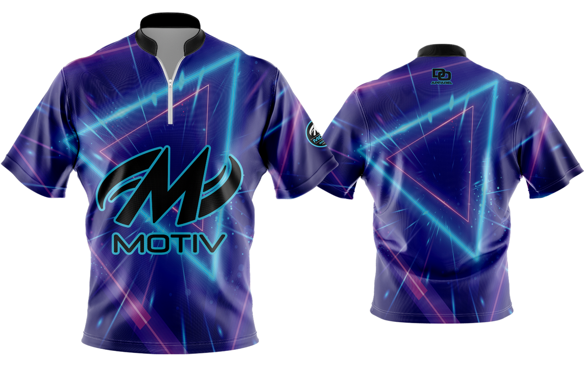 Custom FD QZ Taper Bowling Jersey - Triangles