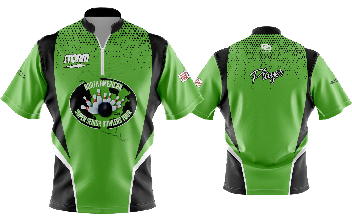 Custom Bowling Jersey - Lime