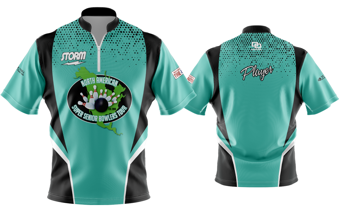 Custom Bowling Jersey - Teal