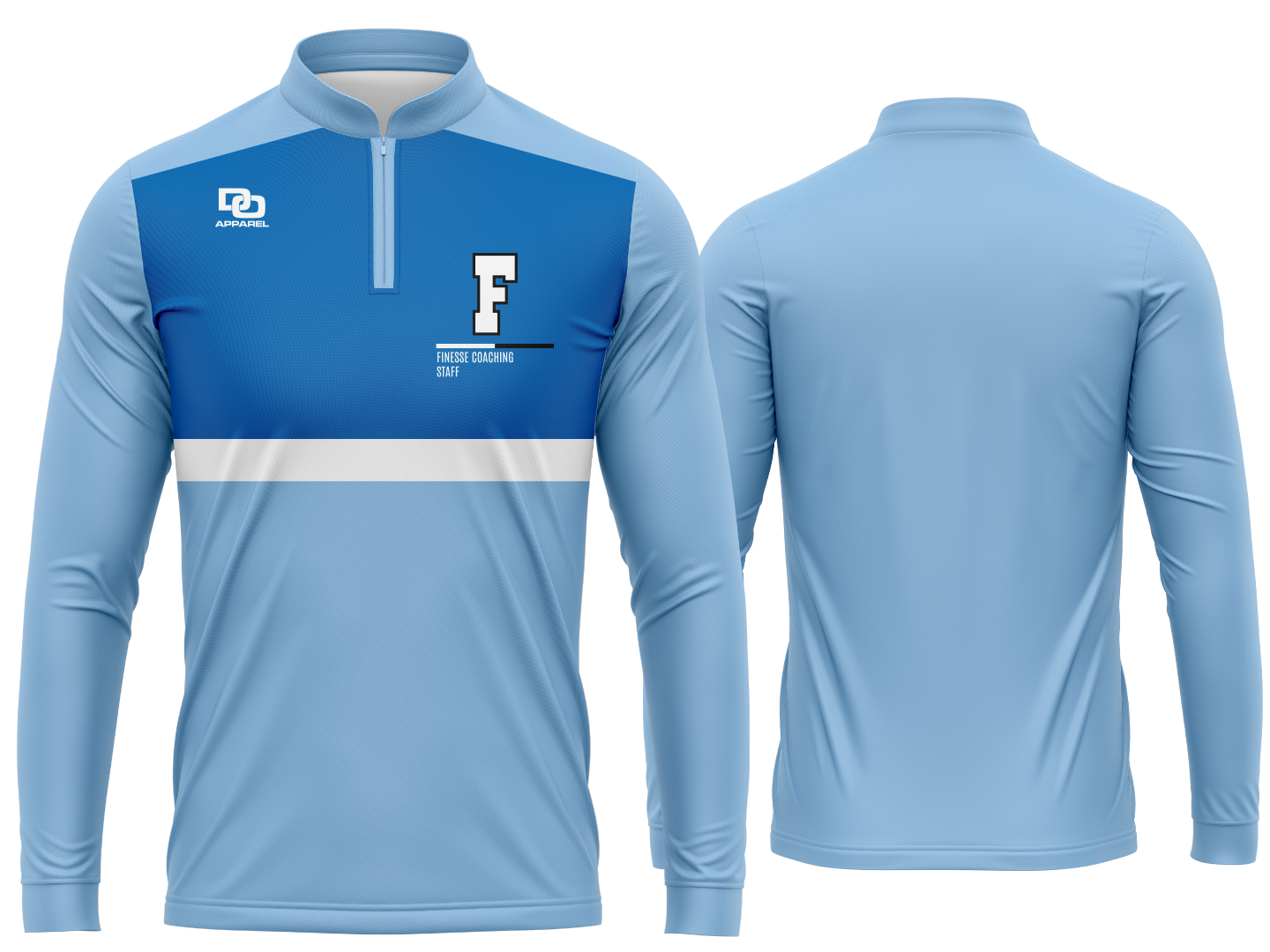 Coaches Custom Long Sleeve 1/4 Zip - Columbia