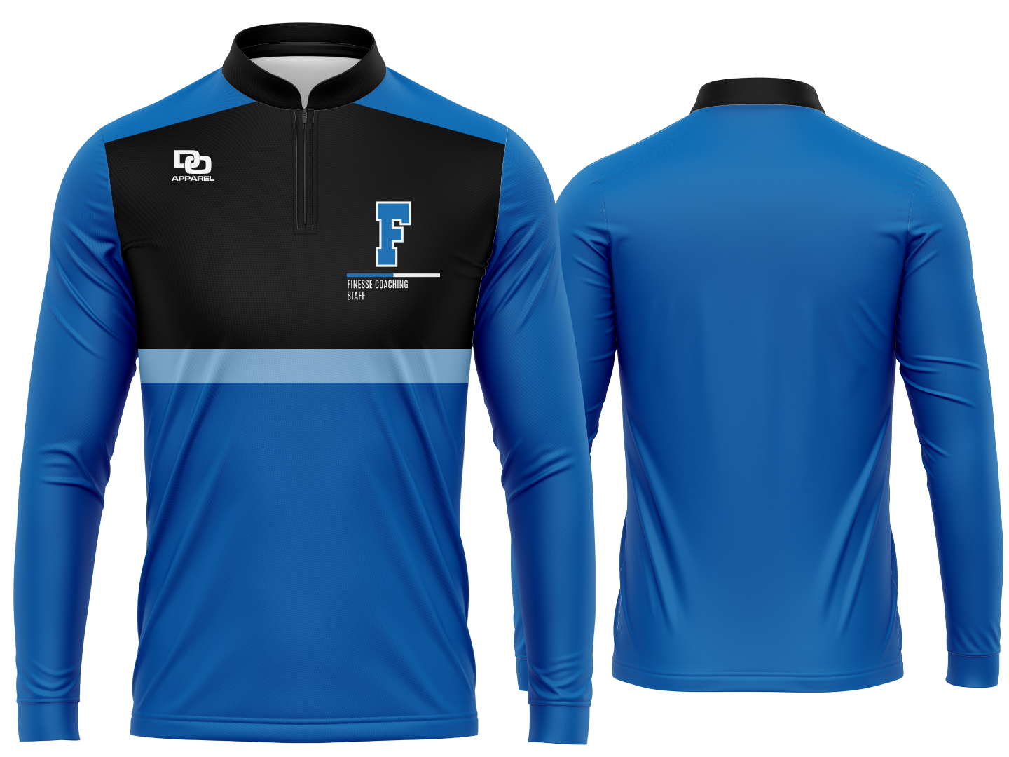 Coaches Custom Long Sleeve 1/4 Zip - Royal