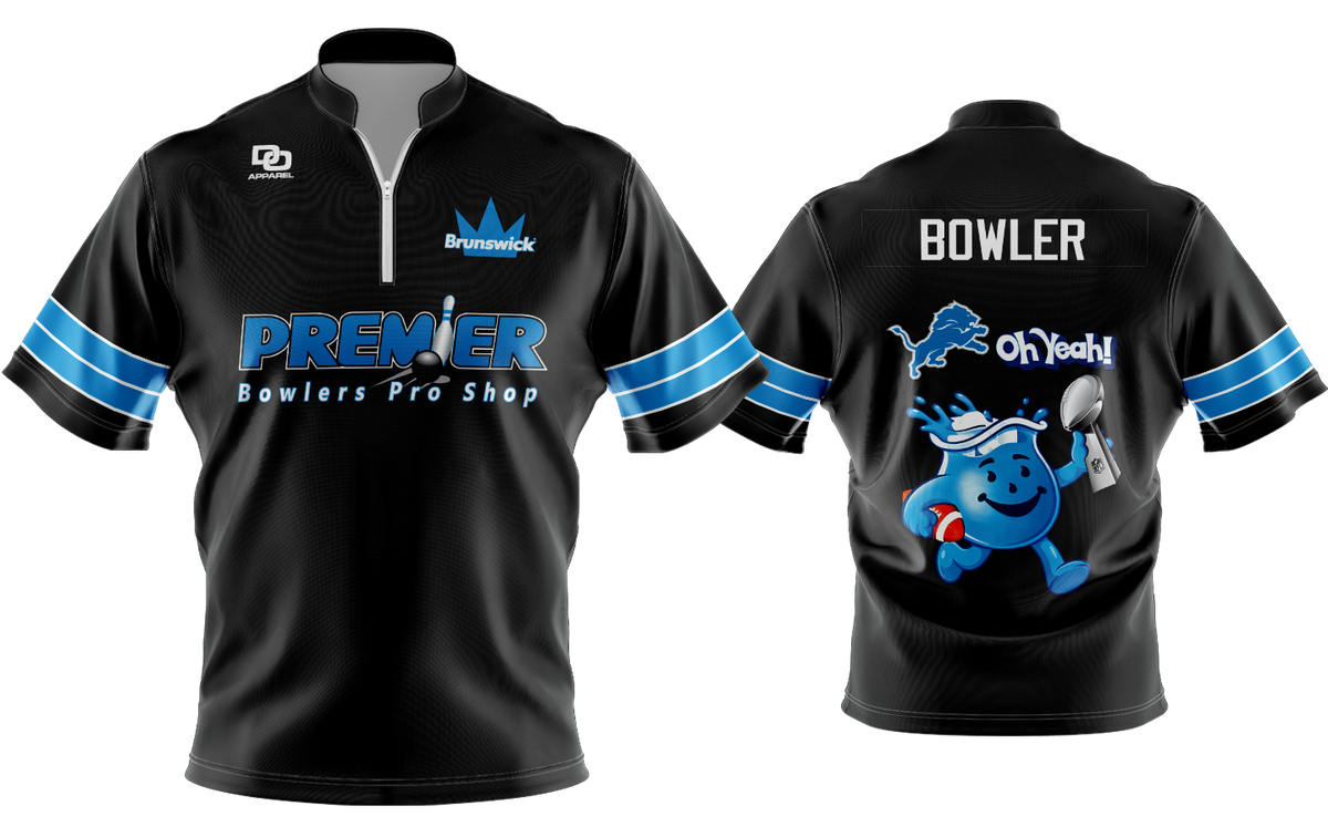 Custom FD QZ Taper Bowling Jersey - Brunswick