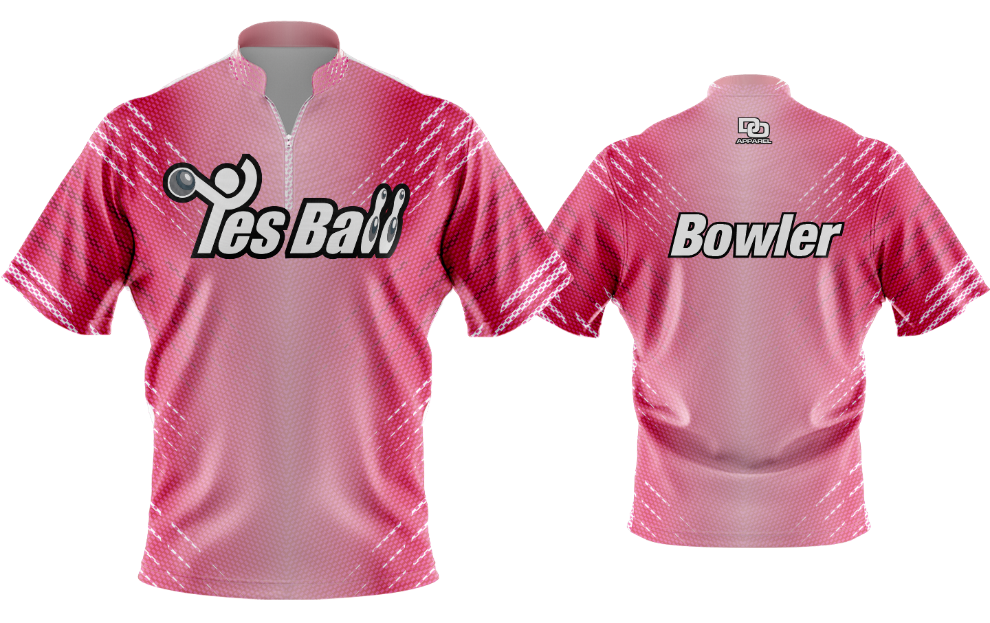 Custom Bowling Jersey - Pink