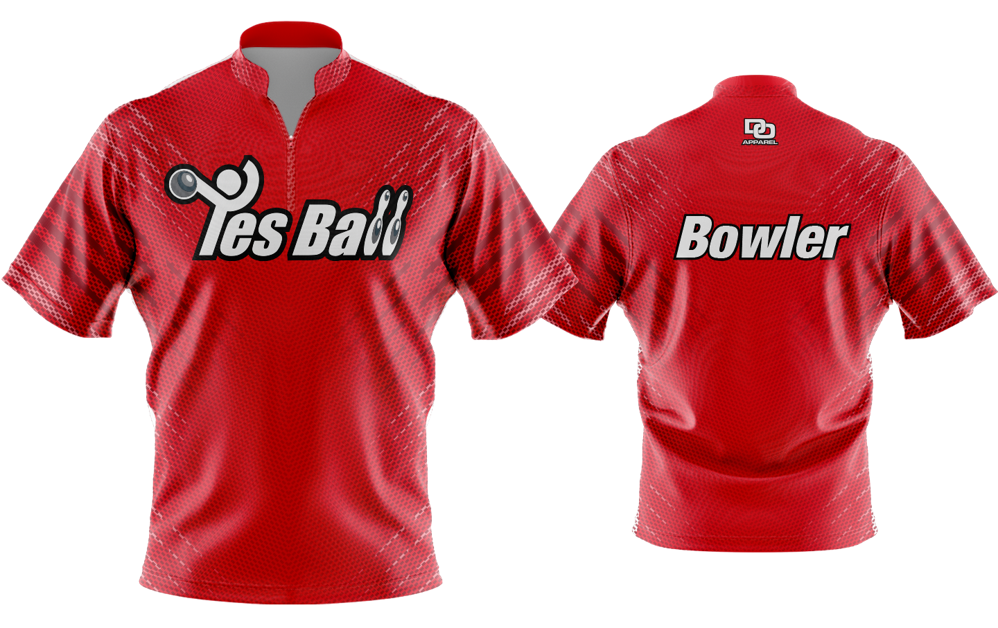 Custom Bowling Jersey - Red