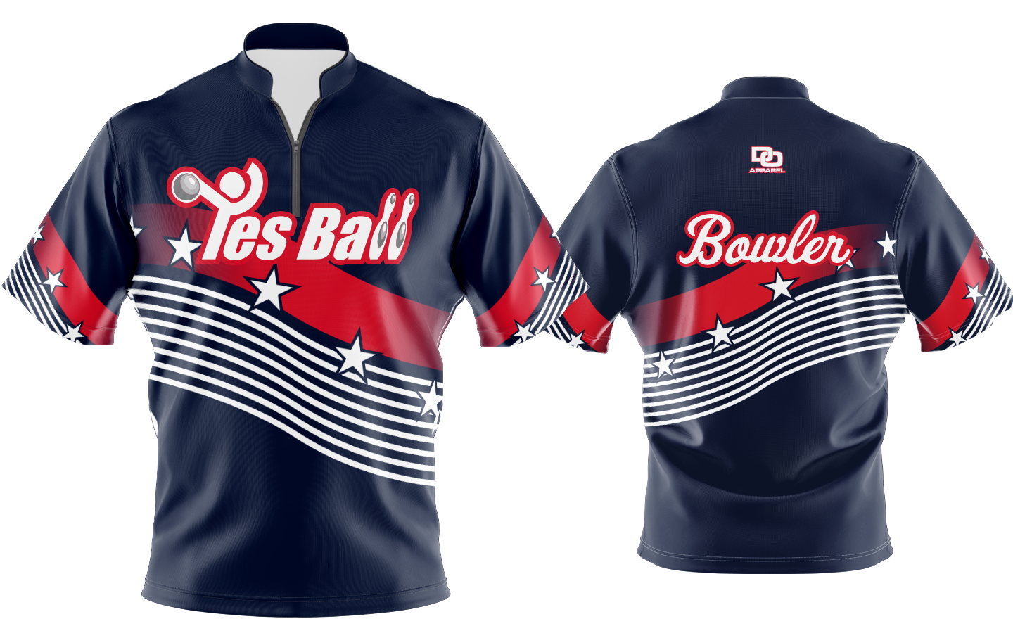 Custom Bowling Jersey - USA