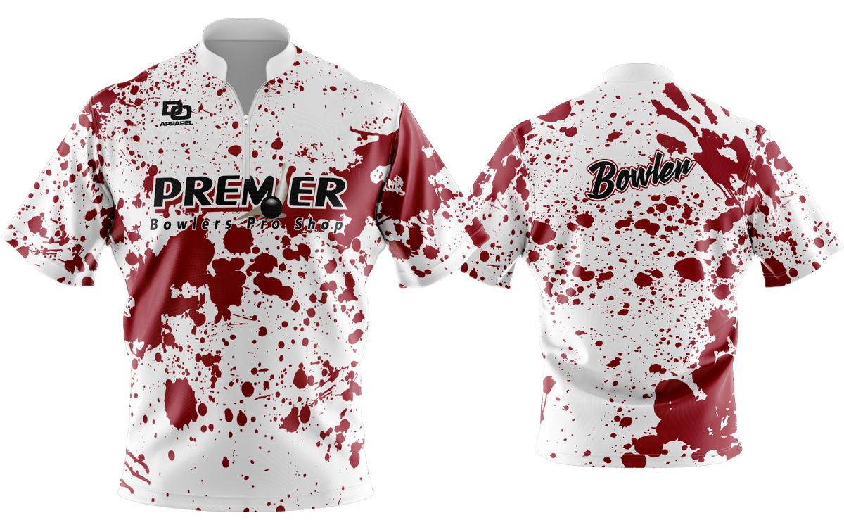 Custom FD QZ Taper Bowling Jersey - Blood