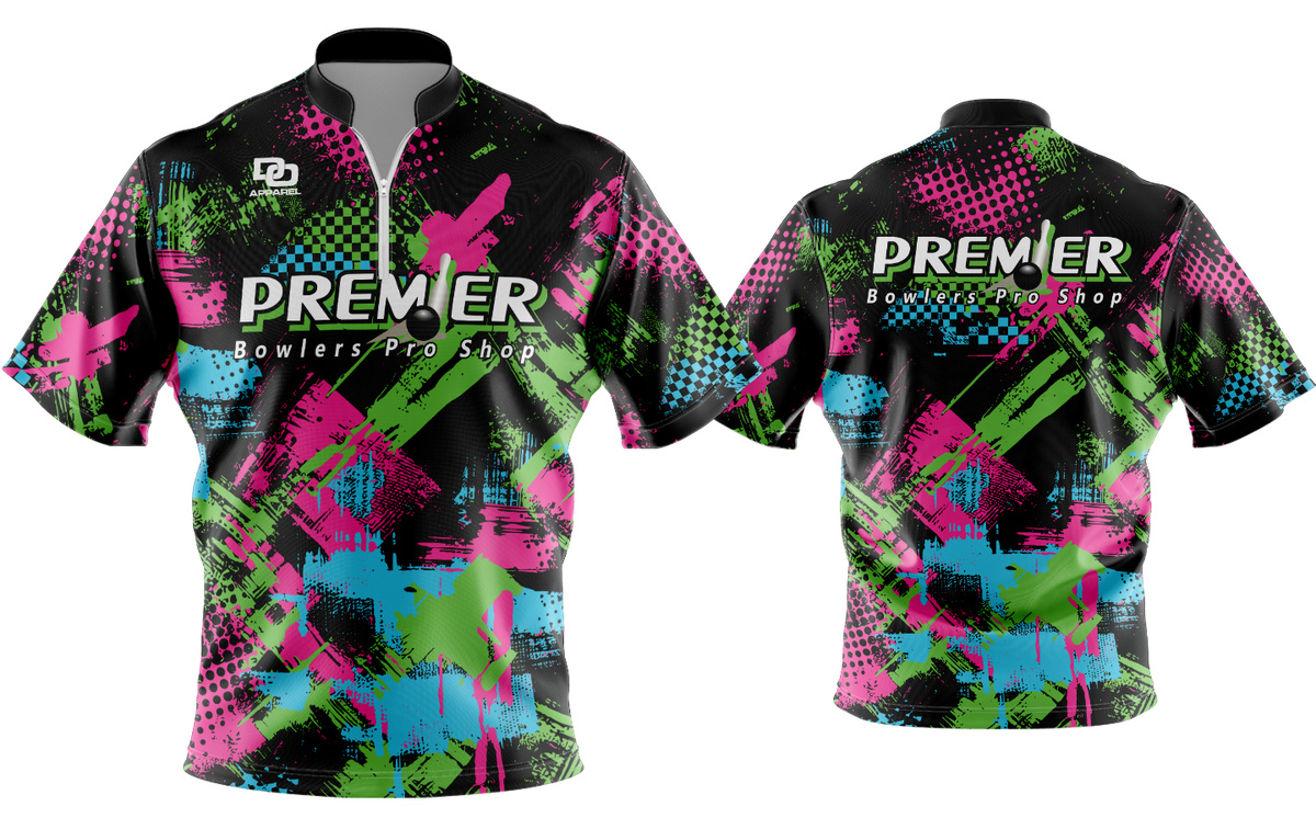 Custom FD QZ Taper Bowling Jersey - Wild