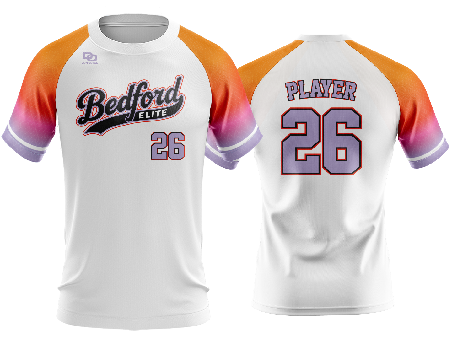 Custom Raglan Jersey - White