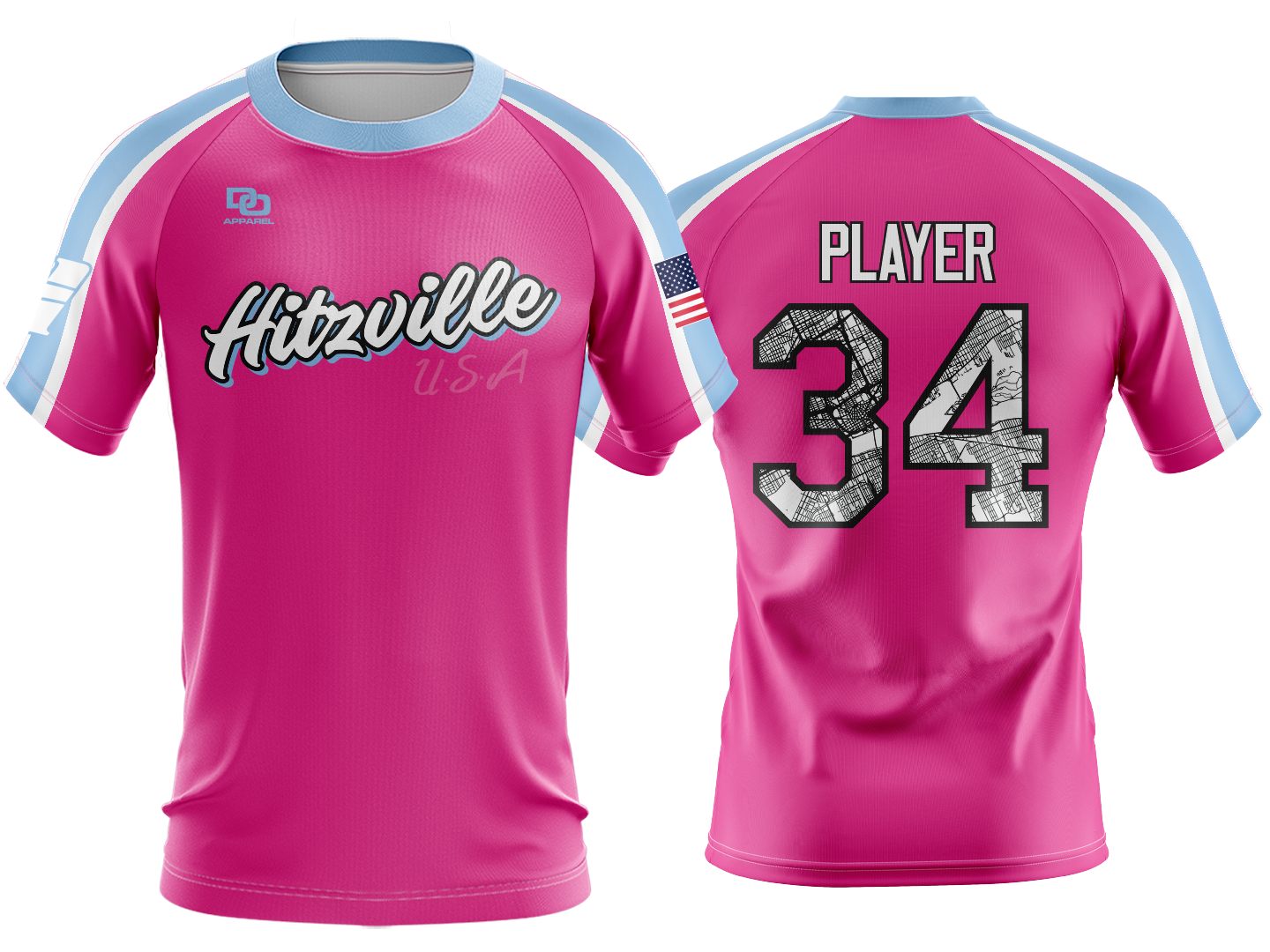 Custom Crew Jersey - Pink