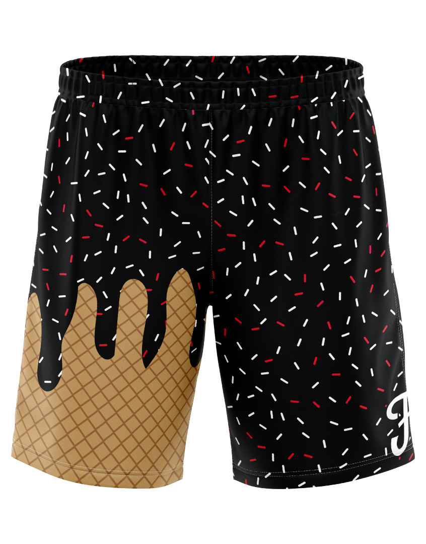 Custom Shorts - Black Drip