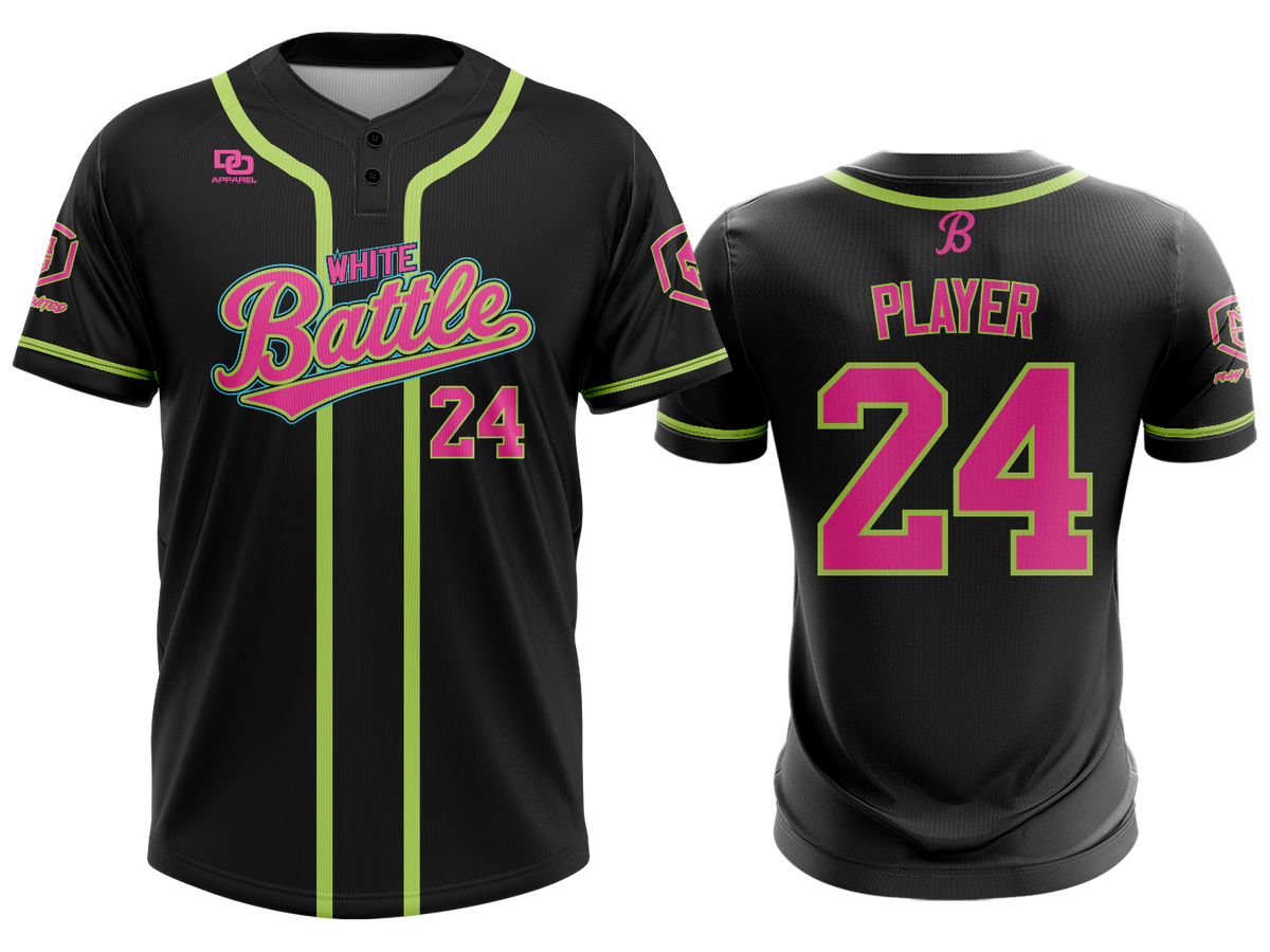 Custom Two-Button Jersey - Black Party