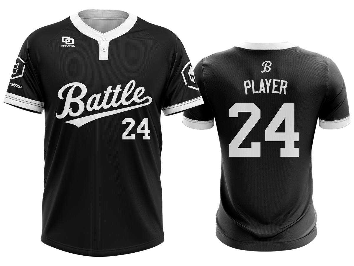 Custom Two-Button Jersey - CBJ Black