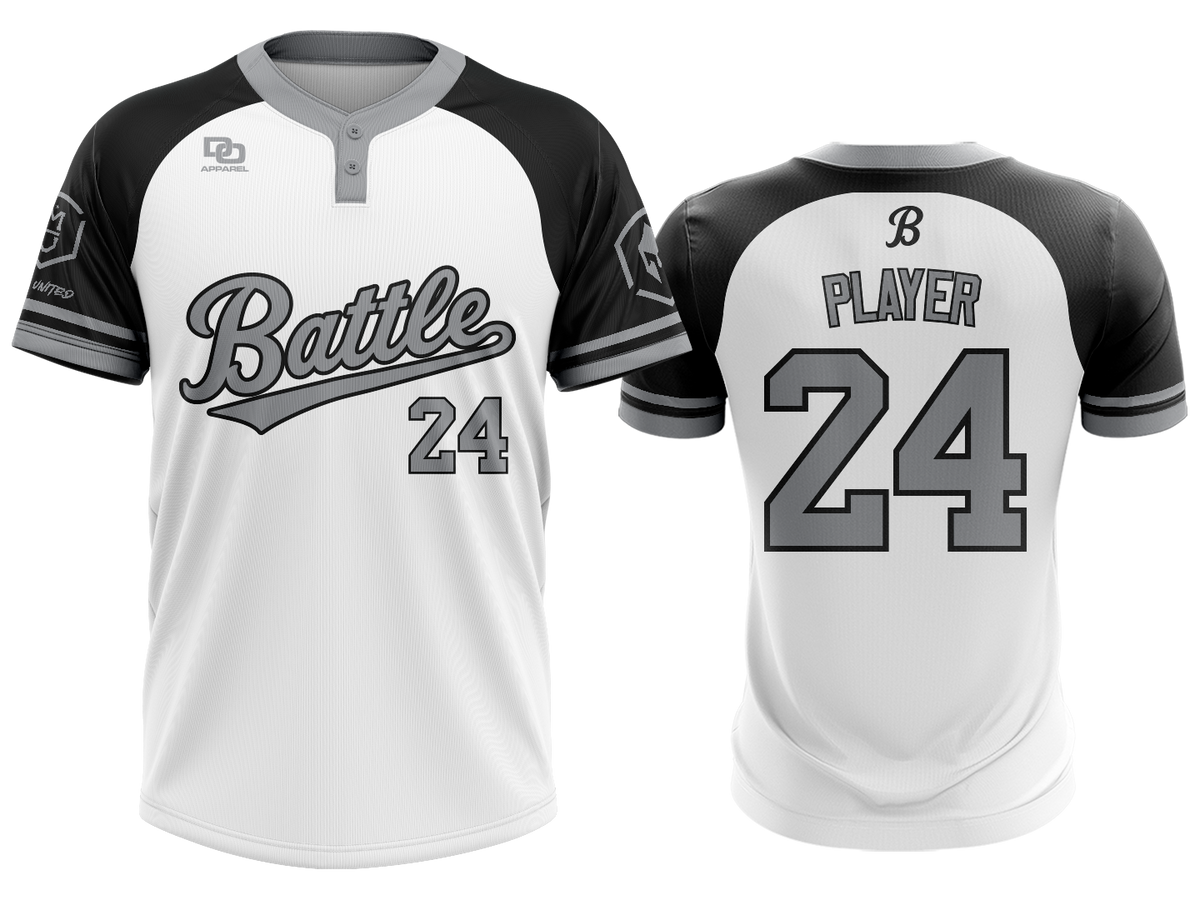 Custom Two-Button Jersey - RAG White