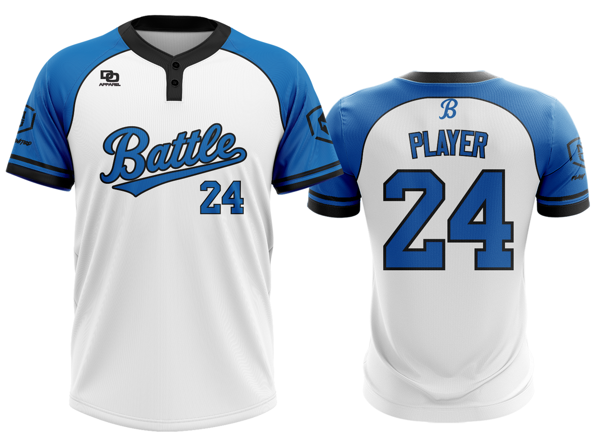Custom Two-Button Jersey - RAG White