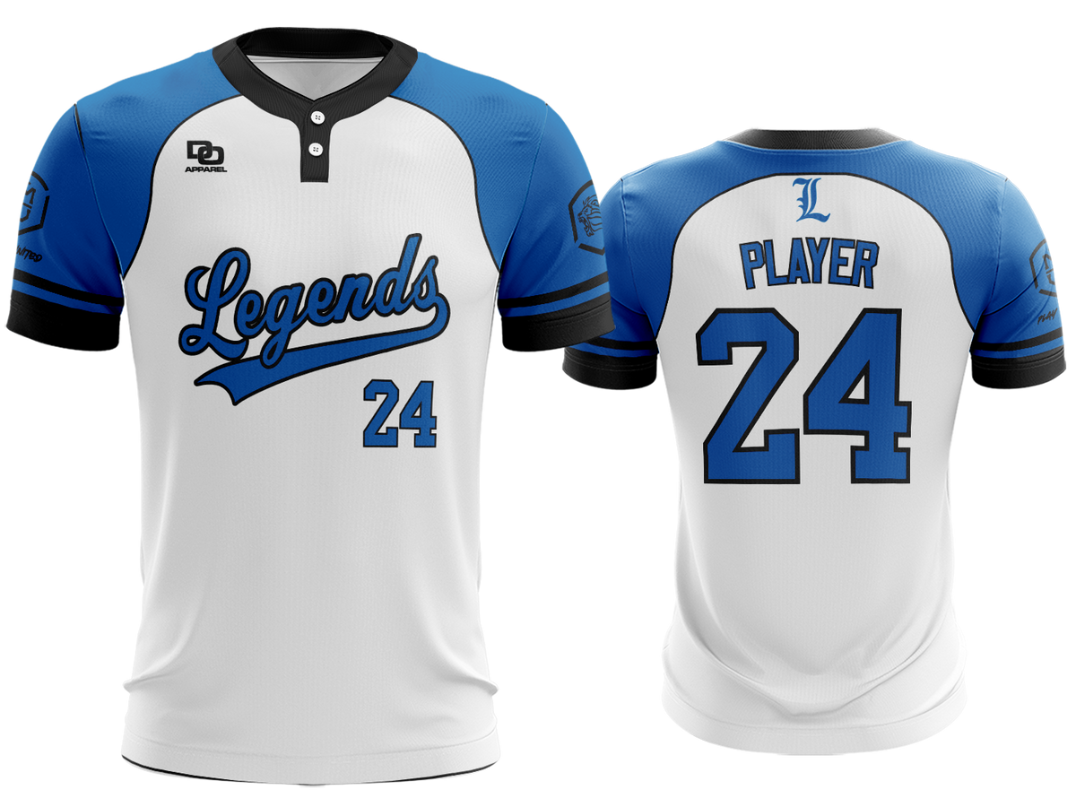 Custom Two-Button Jersey - RAG White