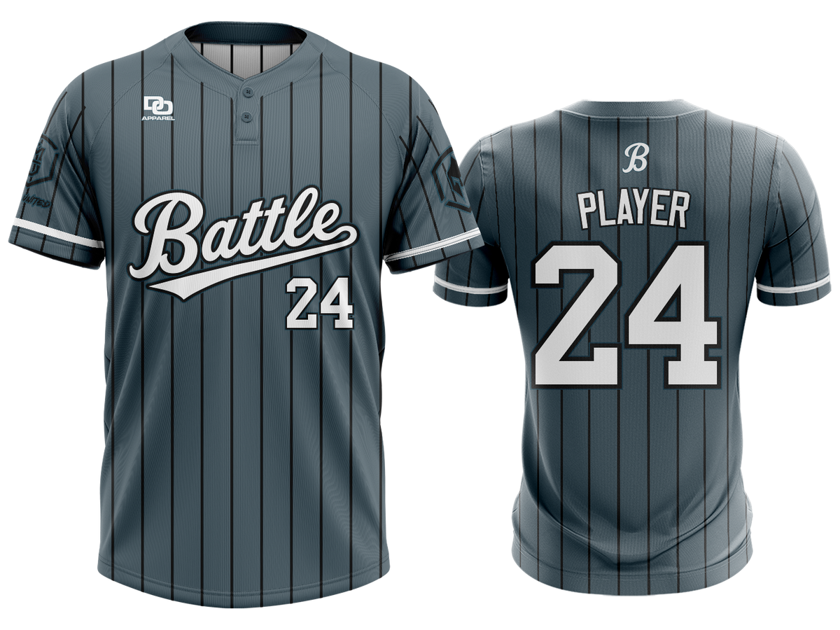 Custom Two-Button Jersey - STL Pinstripe