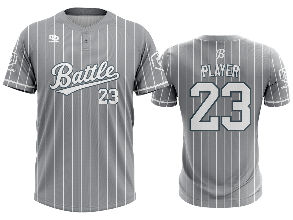 Custom Two-Button Jersey - STL Pinstripe