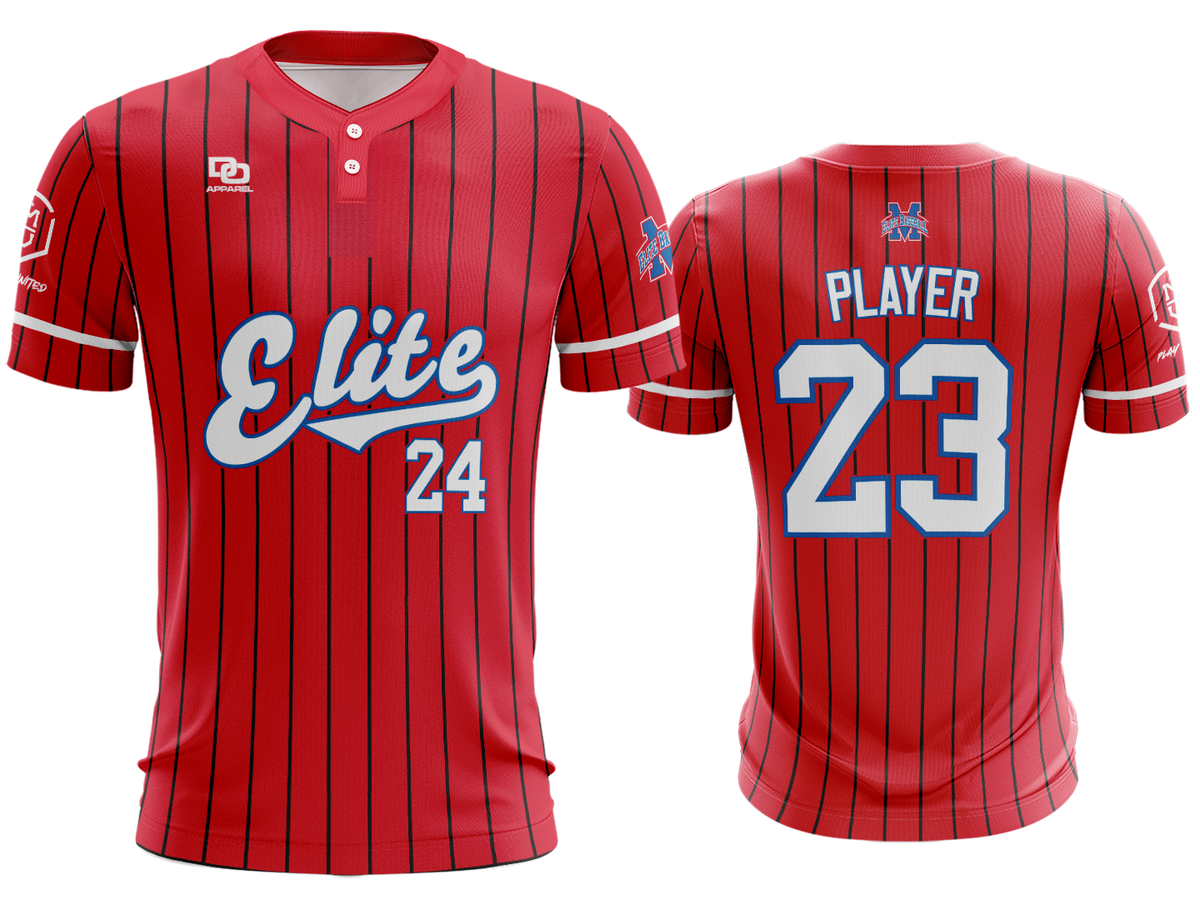 Custom Two-Button Jersey - STL Pinstripe