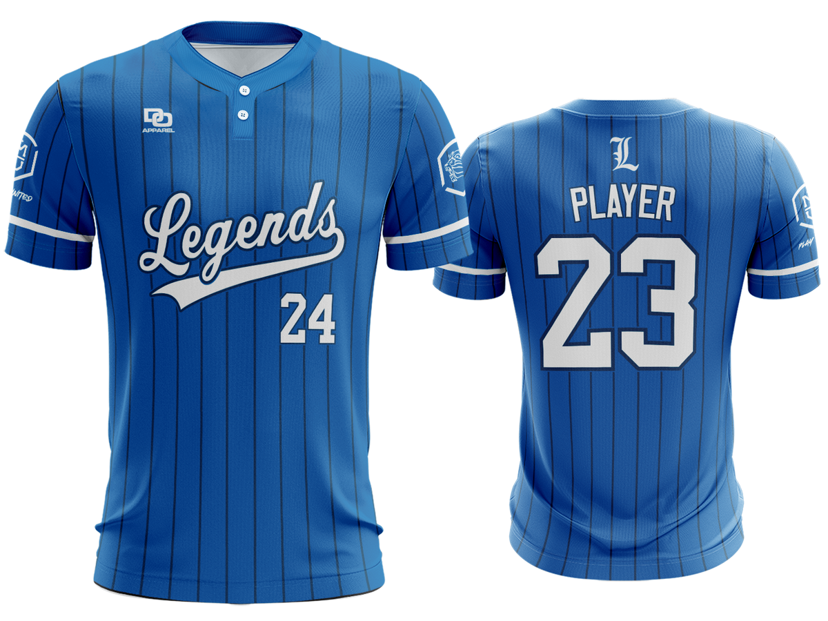 Custom Two-Button Jersey - STL Pinstripe
