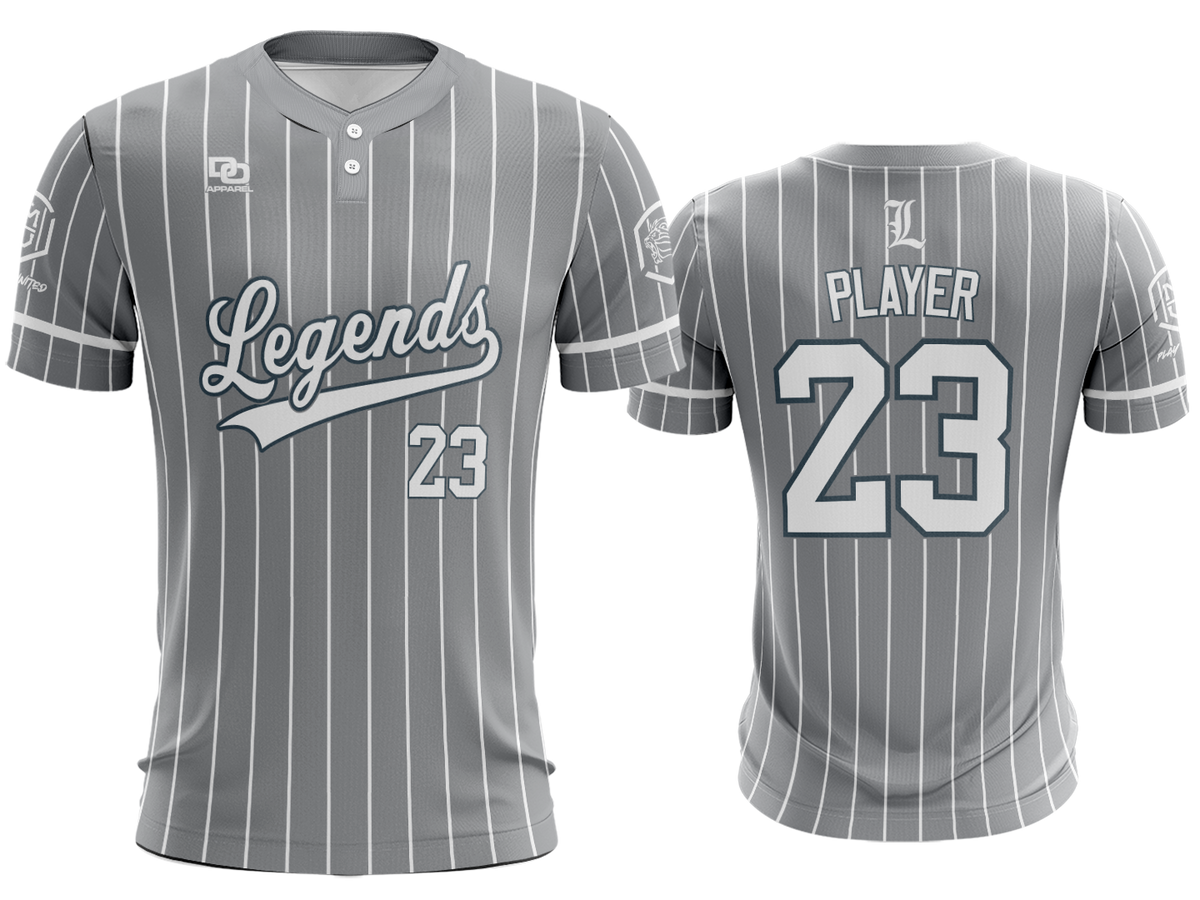 Custom Two-Button Jersey - STL Pinstripe