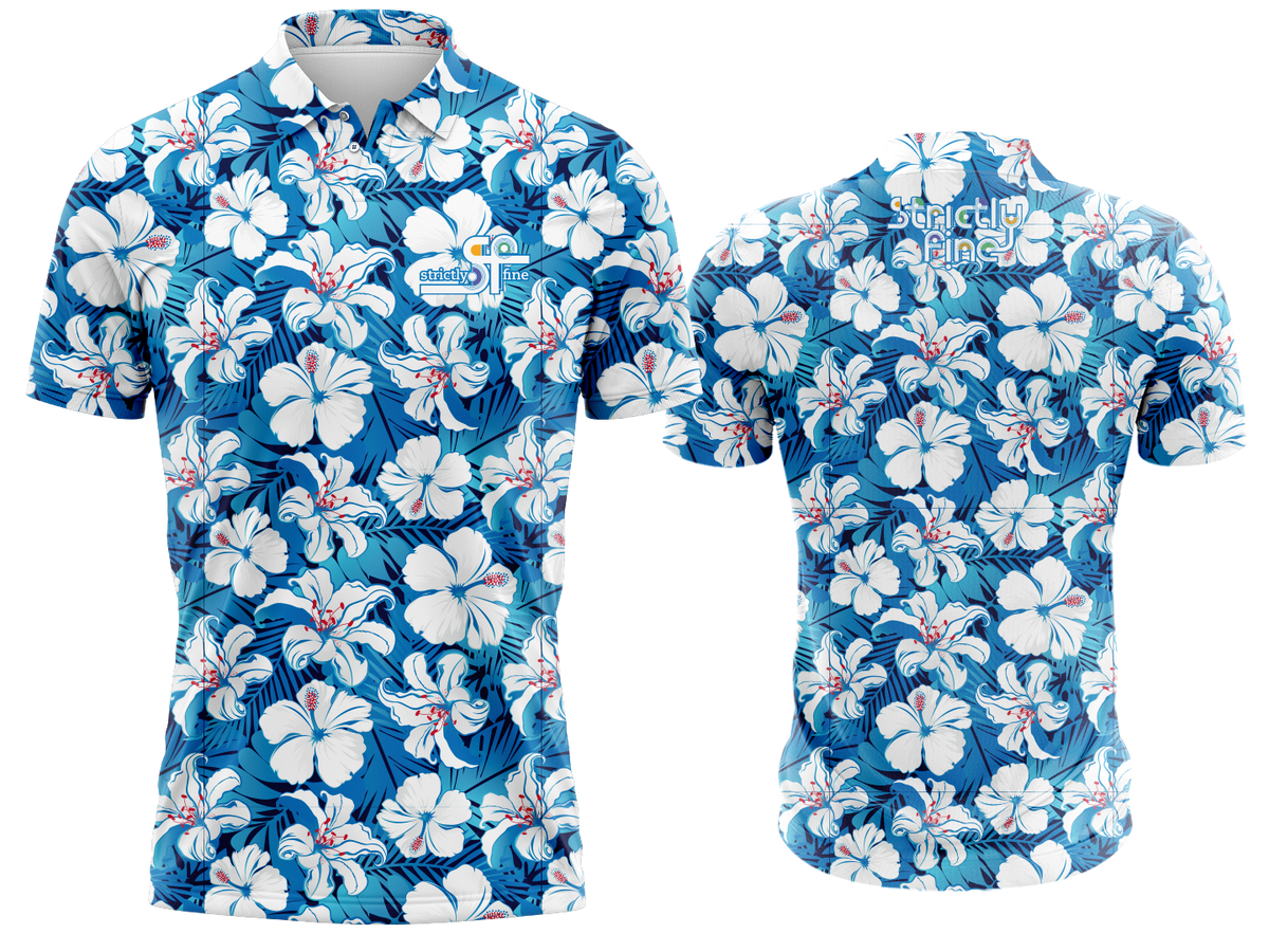 Custom Two-Button Polo - Flower