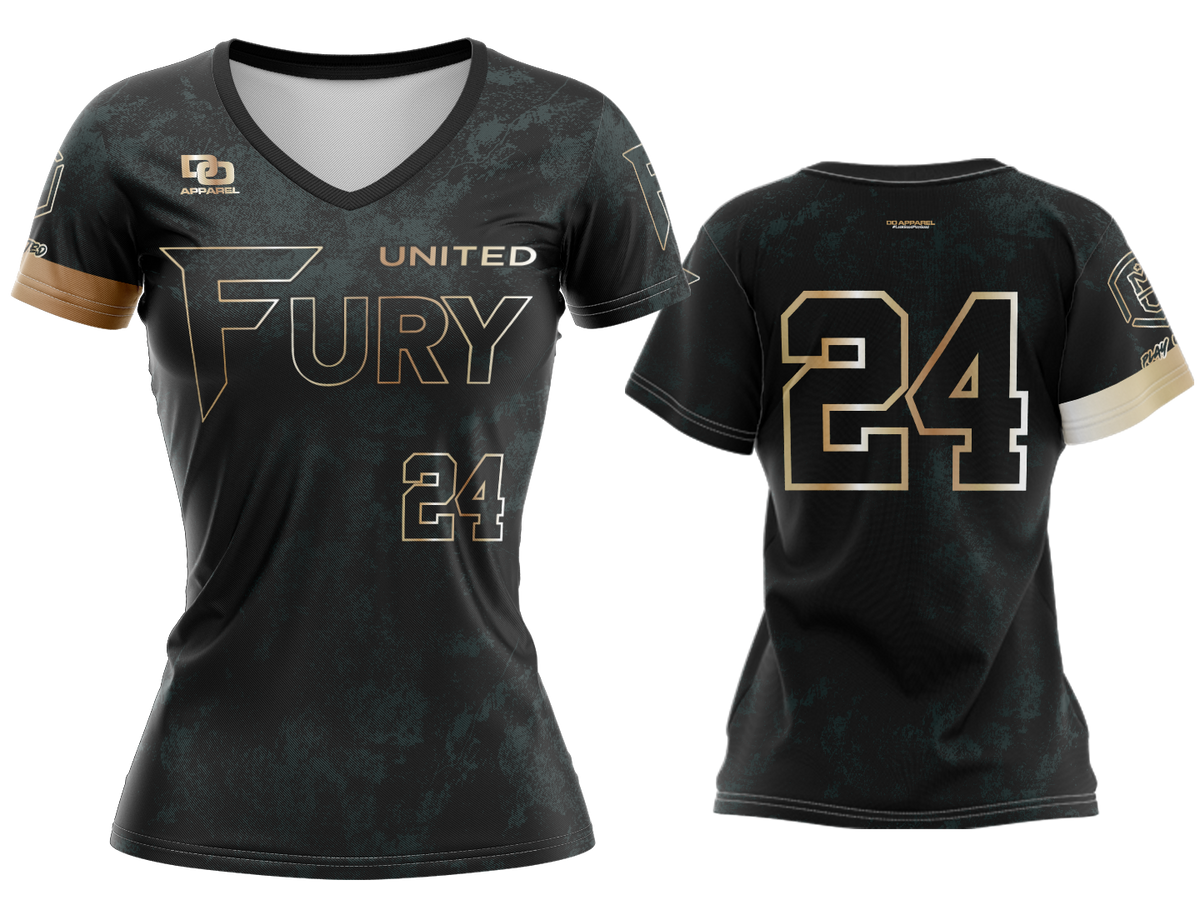 Custom V-Neck Jersey - Black Rays City