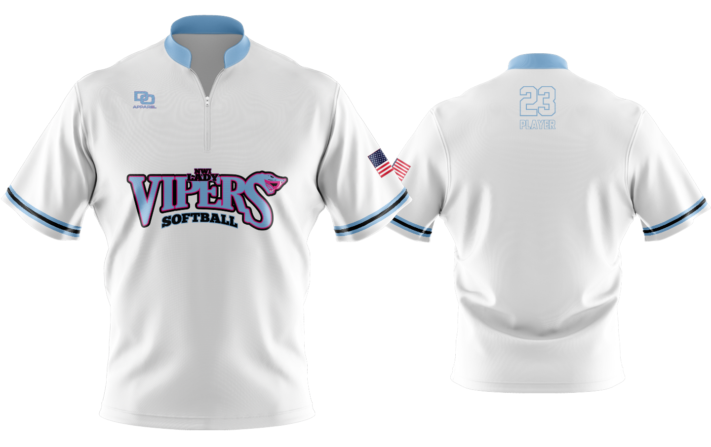 Custom Vapor Batting Jacket - White