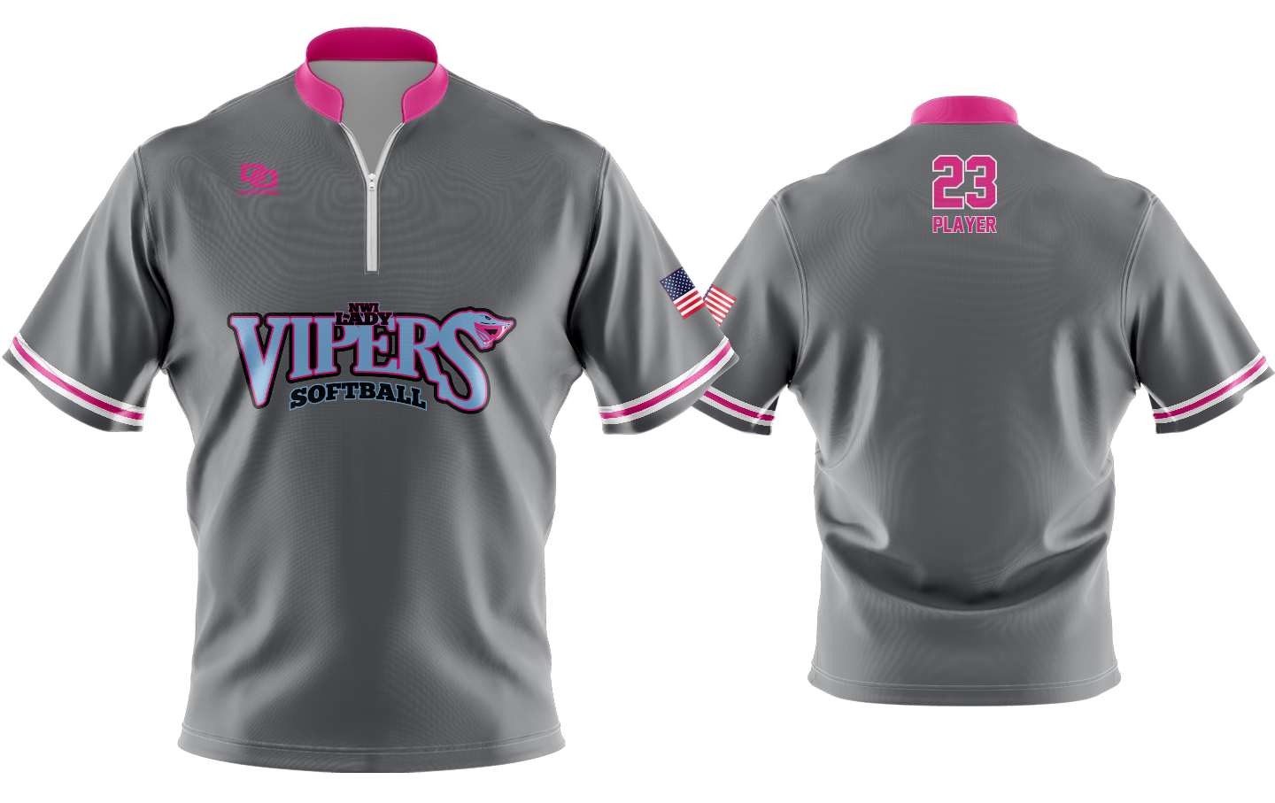 Custom Vapor Batting Jacket - Charcoal