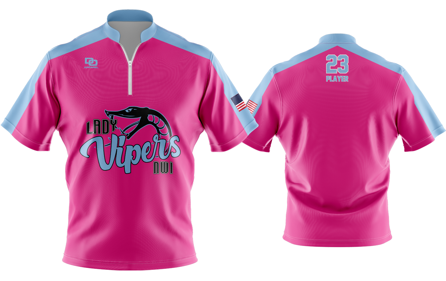 Custom Vapor Batting Jacket - Pink