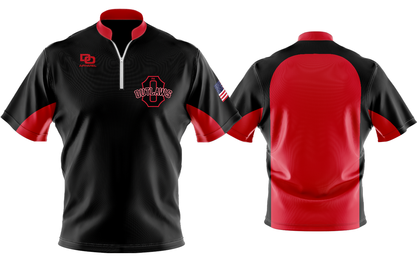 Custom Vapor Batting Jacket - Black/Red