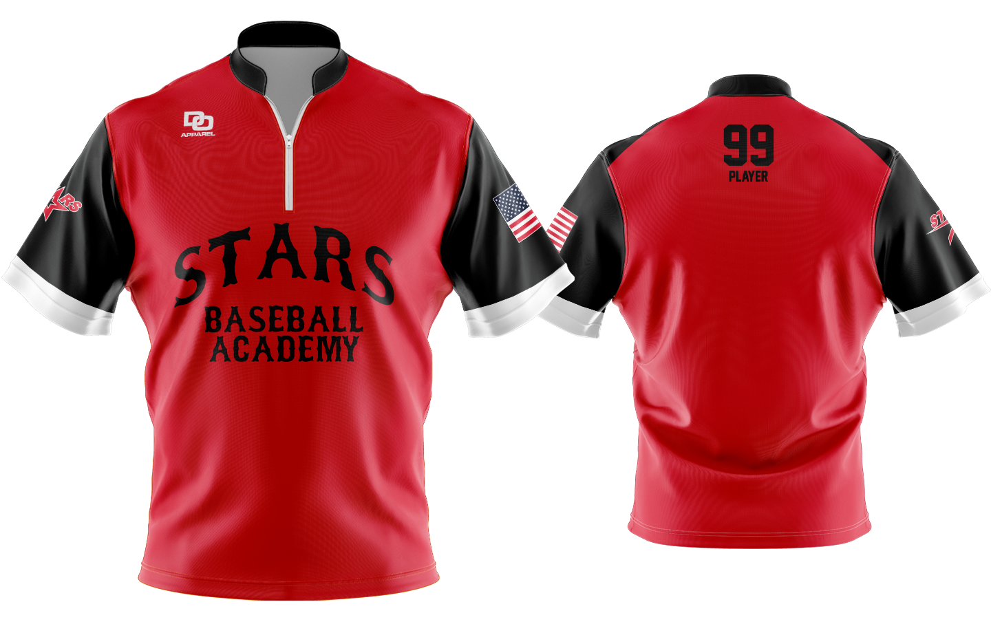 Custom Vapor Batting Jacket - Stars