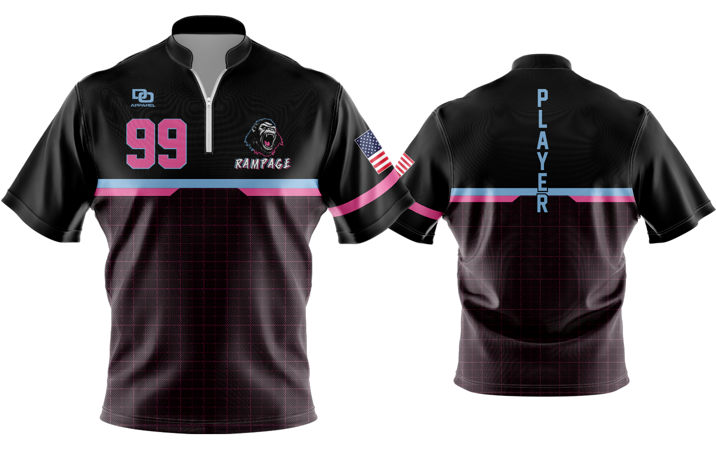 Custom Vapor Batting Jacket - Black