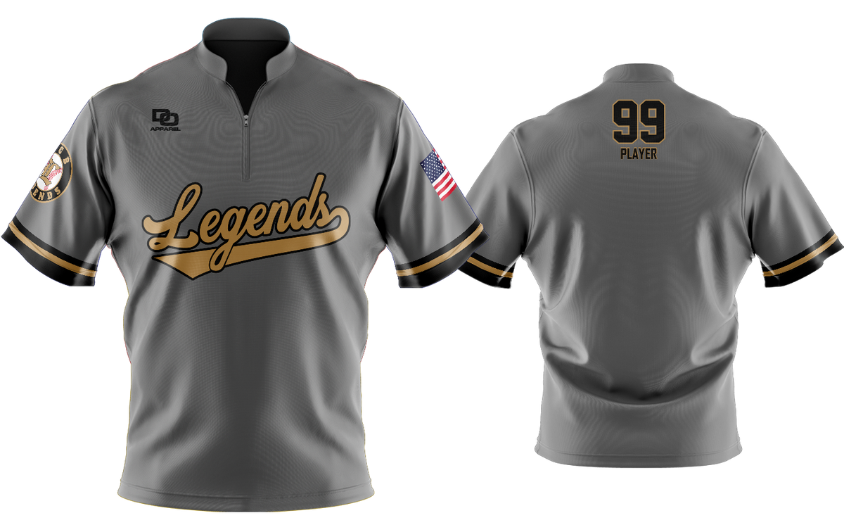 Custom Vapor Batting Jacket - Crush Gray