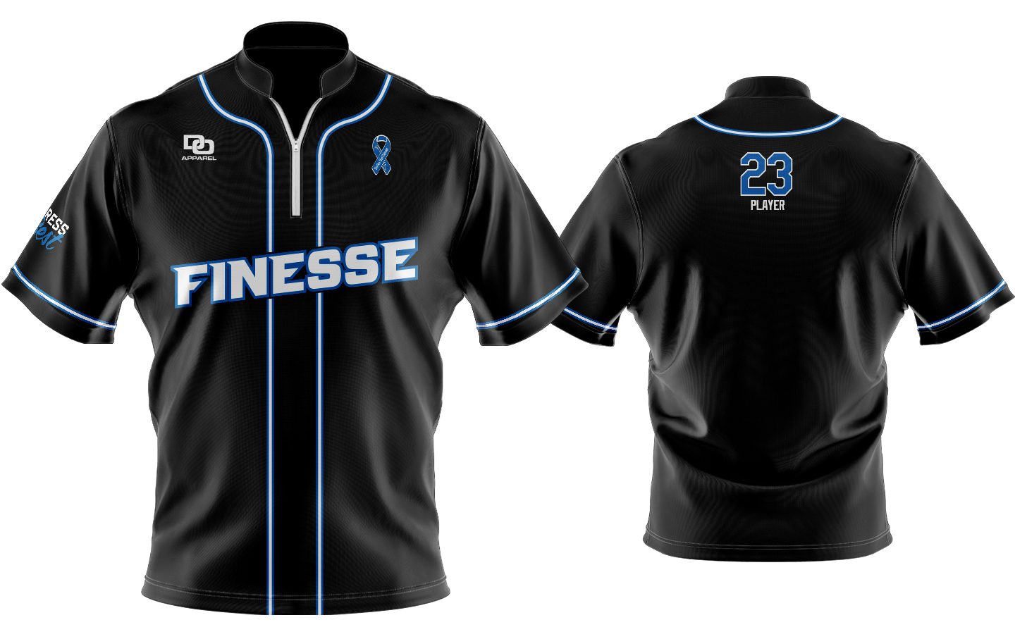 Custom Vapor Batting Jacket - Black