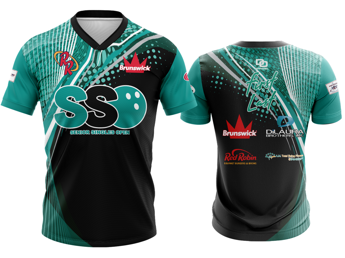 Custom V-Neck Jersey - Aqua