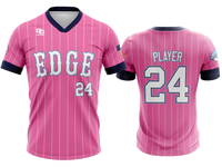 Custom Vneck Jersey - Pinstriped
