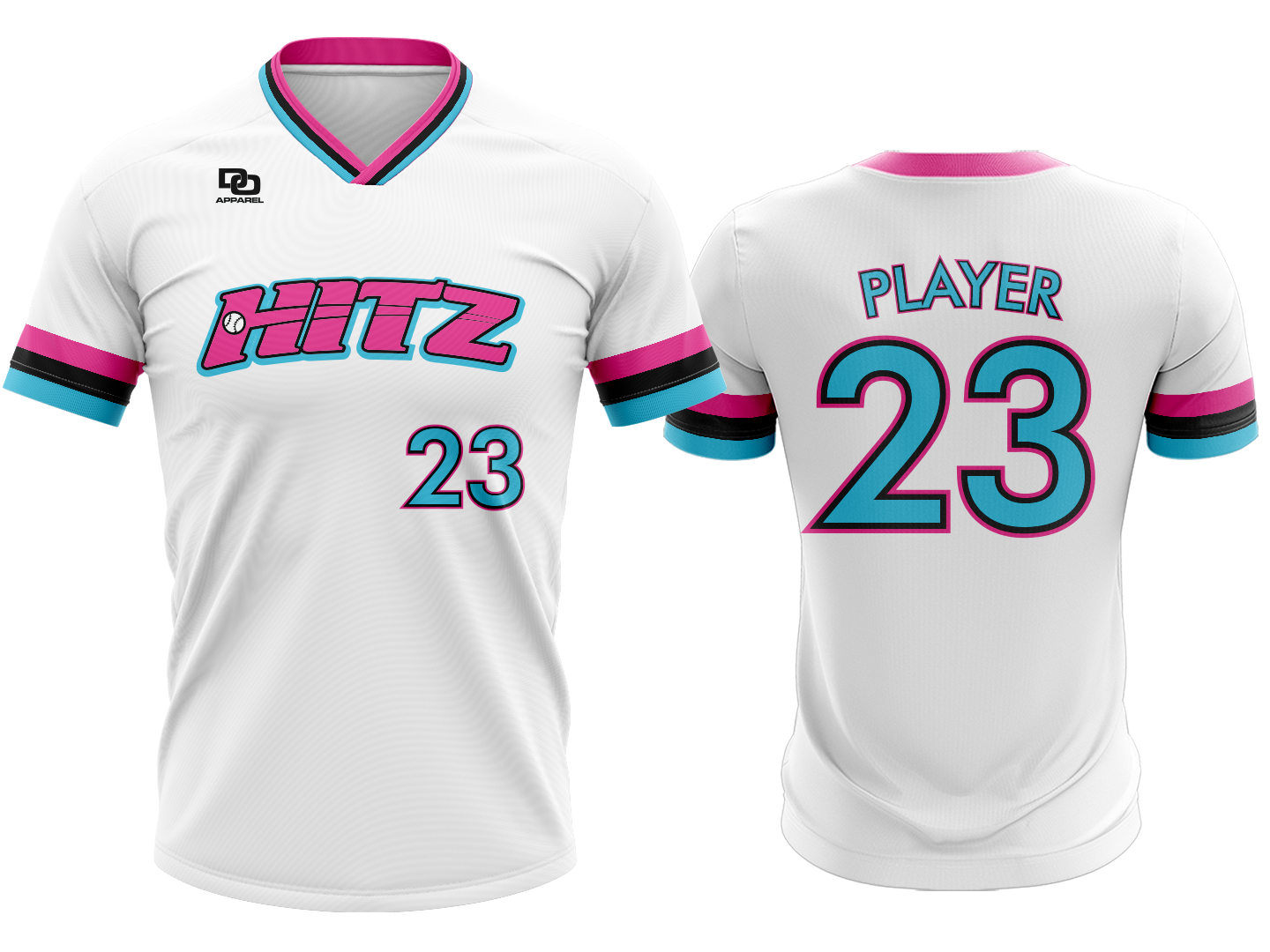 Custom V-Neck Jersey - Miami Ice