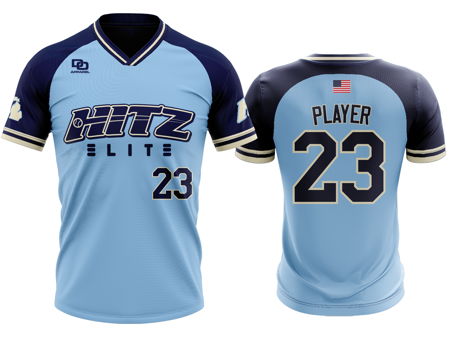 Custom V-Neck Jersey - ARI Columbia