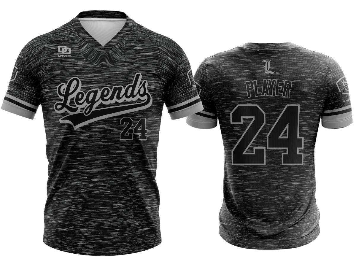 Custom V-Neck Jersey - Blackout