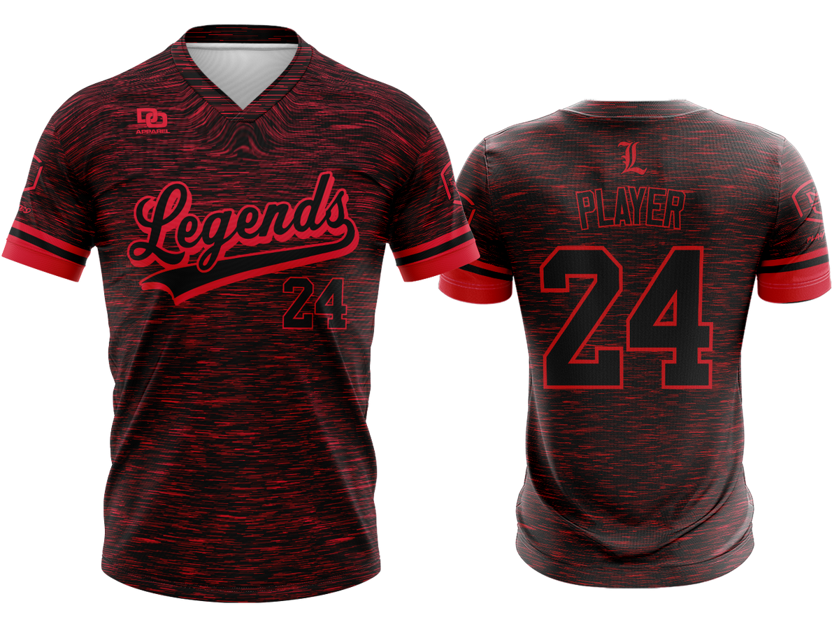 Custom V-Neck Jersey - Blackout