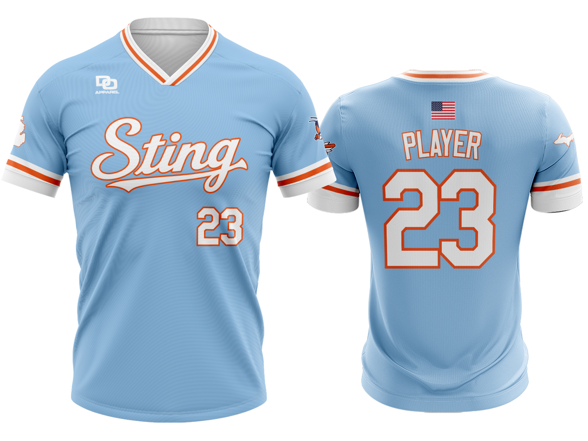 Custom V-Neck Jersey - Columbia