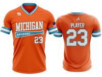 Custom V-Neck Jersey - Orange