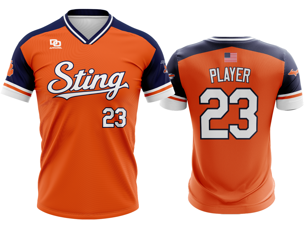 Custom V-Neck Jersey - Orange