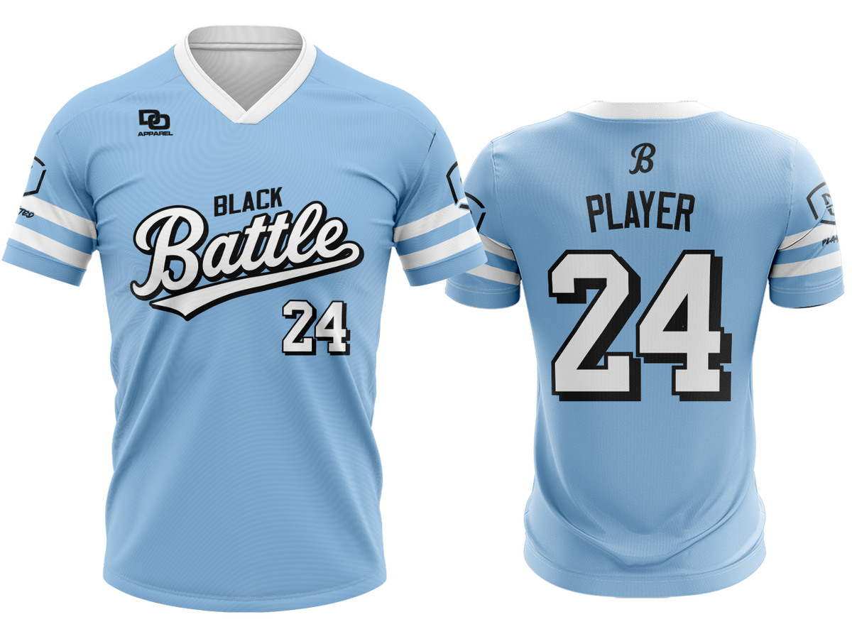 Custom V-Neck Jersey - Rays Columbia