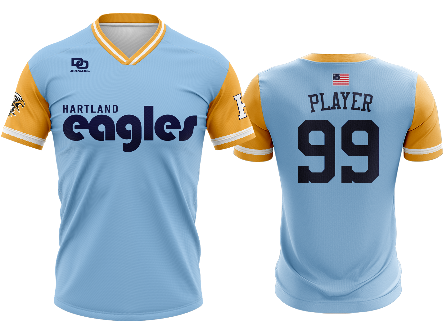 Custom V-Neck Jersey - Rays TB