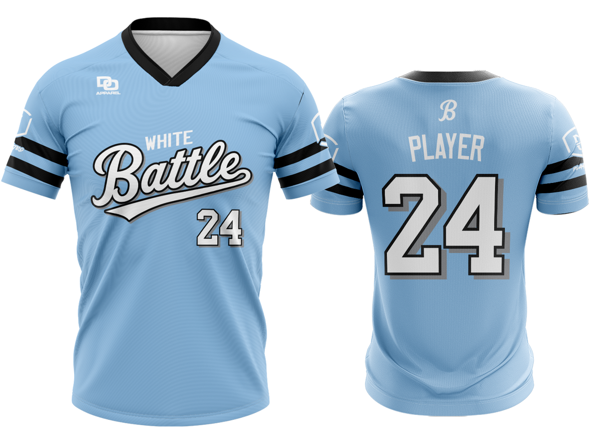 Custom V-Neck Jersey - Rays Columbia