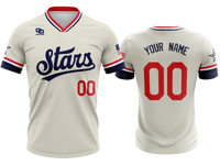 Custom V-Neck Jersey - Ivory