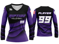 Custom Womens Volleyball Jersey - Black