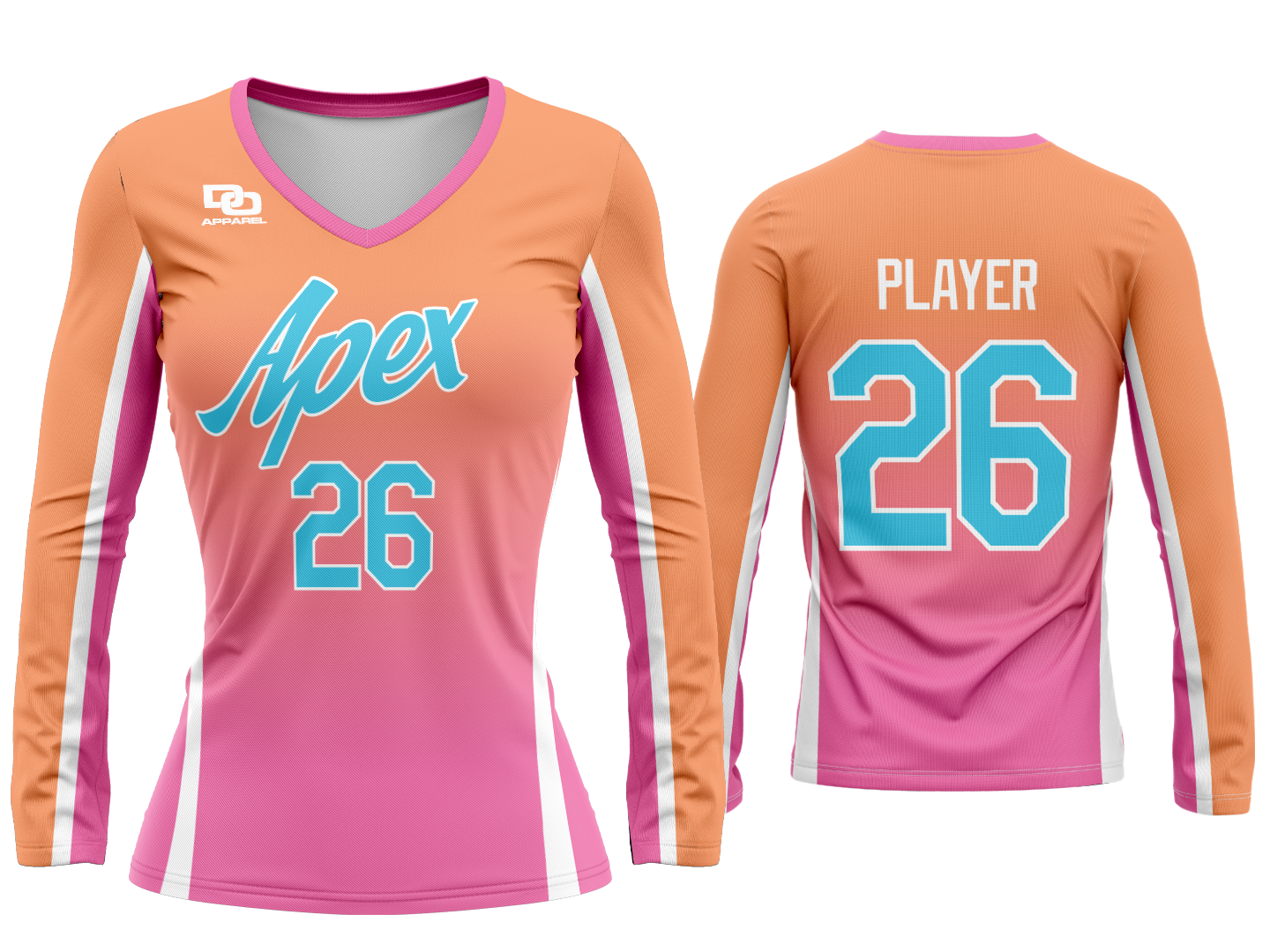 Custom Volleyball Jersey - Fade