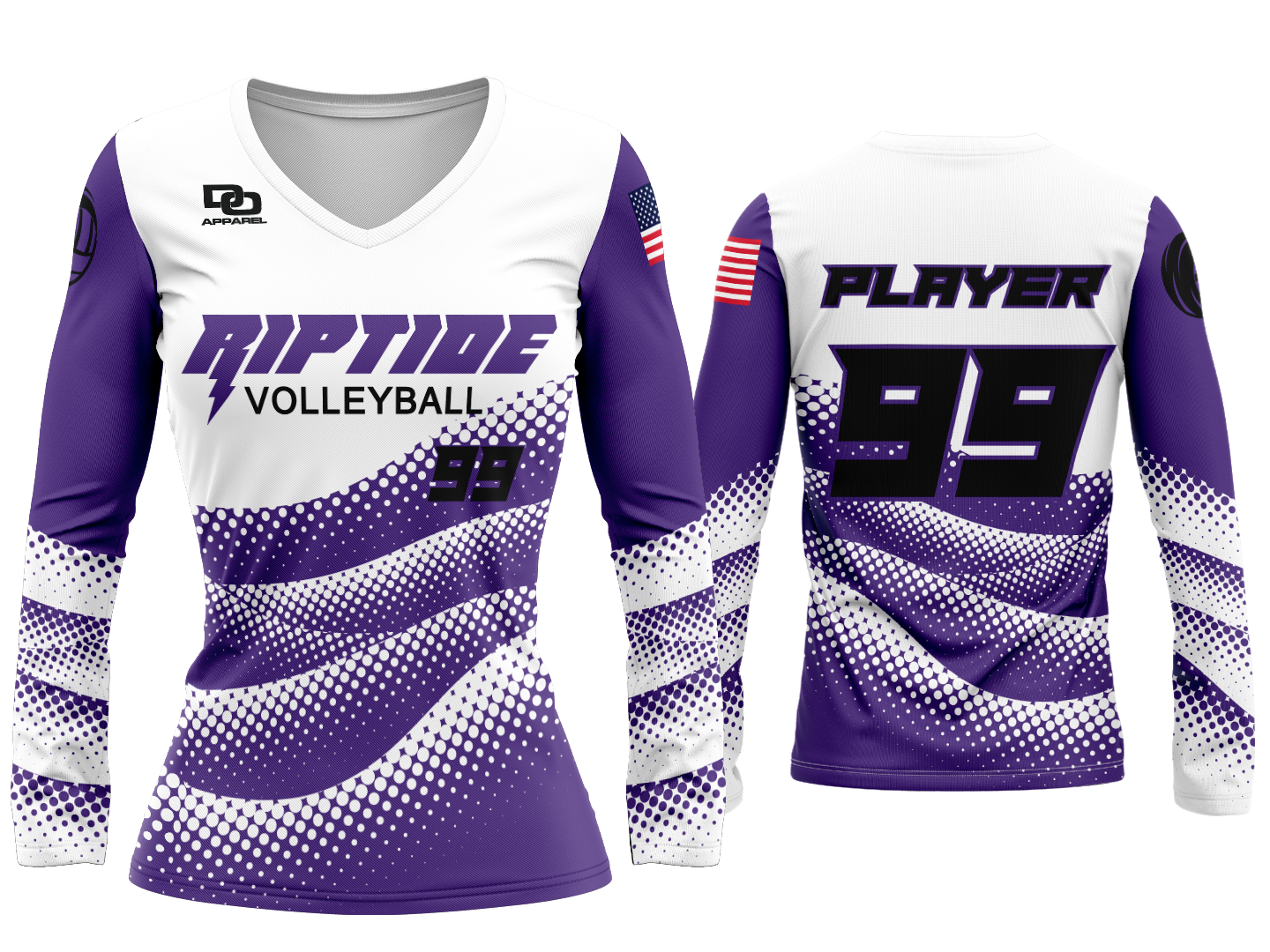 Custom Womens Volleyball Jersey - White